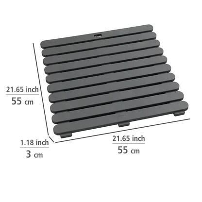 Artikelbild 5 für WENKO Badematte grau 55,0 x 55,0 cm, Artikelnummer 810331