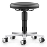 Artikelbild 1 für bimos Arbeitshocker Medical grau, schwarz Kunstleder, 1 St., Artikelnummer 424121