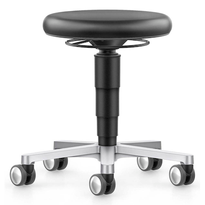 Artikelbild für bimos Arbeitshocker Medical grau, schwarz Kunstleder, 1 St., Artikelnummer 424121