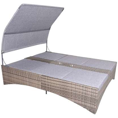 Artikelbild für Garden Pleasure Sonnenliege PESCARA grau Kunststoff, Artikelnummer 544666