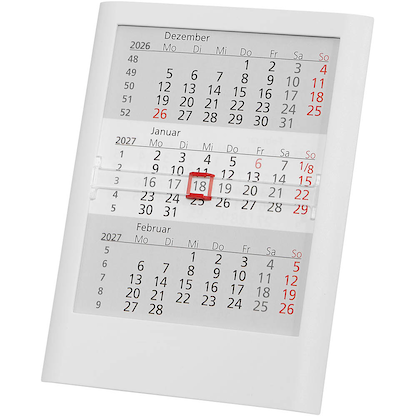 Artikelbild 6 für Tischkalender Einsteckkalender 2026/2027 weiß, 1 St., Artikelnummer 547879