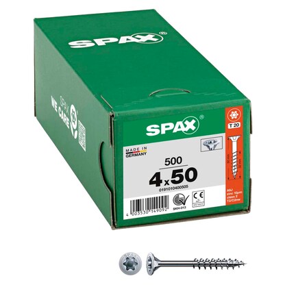 Artikelbild für SPAX® Universalschrauben T20 Senkkopf WIROX 0191010400505 4 mm x 50 mm, 500 St., Artikelnummer 395937