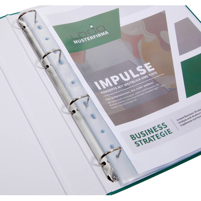 Artikelbild 4 für DURABLE Prospekthüllen PREMIUM Recycling DIN A4 transparent genarbt 0,08 mm, 40 St., Artikelnummer 574768