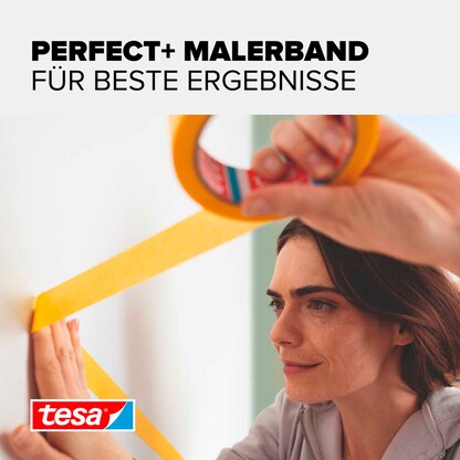 Artikelbild 5 für tesa PERFECT+ Kreppband orange 30,0 mm x 50,0 m 1 Rolle, Artikelnummer 724066