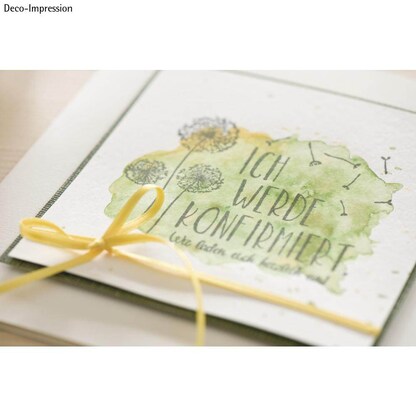 Artikelbild 3 für Rayher Motivstempel ICH WERDE KONFIRMIERT...Einladung 7,0 x 9,0 cm, 1 St., Artikelnummer 152221