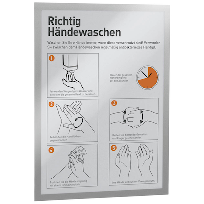 Artikelbild für DURABLE Magnetrahmen selbstklebend DURAFRAME® silber A3, 2 St., Artikelnummer 510586