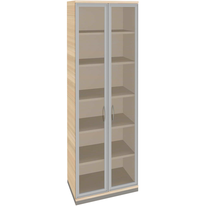 Artikelbild für fm Aktenschrank Sidney, 4260267328880 akazie, Acrylglas klar 5 Fachböden 80,0 x 44,2 x 222,1 cm, Artikelnummer 564973