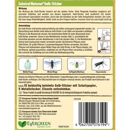 Artikelbild 2 für SUBSTRAL® Naturen® Fruchtfliegenfalle Gelbsticker Bio gelb, 1 St., Artikelnummer 368359