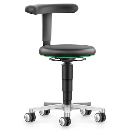 Artikelbild für bimos Arbeitshocker Medical grün, schwarz Kunstleder, 1 St., Artikelnummer 424139