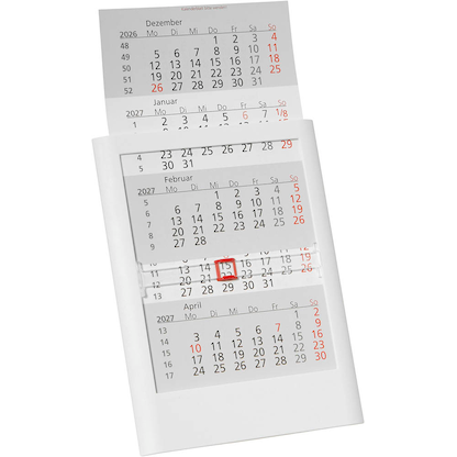 Artikelbild 3 für Tischkalender Einsteckkalender 2026/2027 weiß, 1 St., Artikelnummer 547879