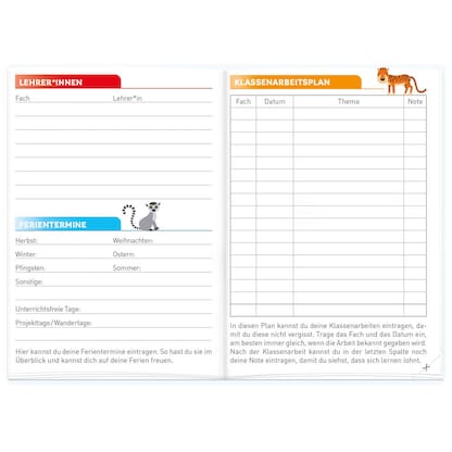 Artikelbild 5 für ROTH Hausaufgabenheft T-Rex Klipp & Klar liniert DIN A5 ohne Rand, 96 Blatt, 1 St., Artikelnummer 580599