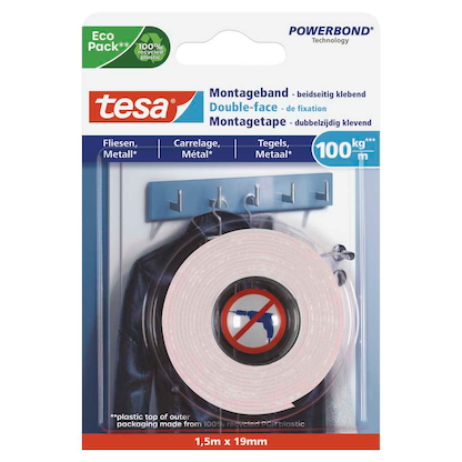 Artikelbild für tesa Ultra starkes Montageband 77746 doppelseitiges Klebeband 19,0 mm x 1,5 m, 1 St., Artikelnummer 727729