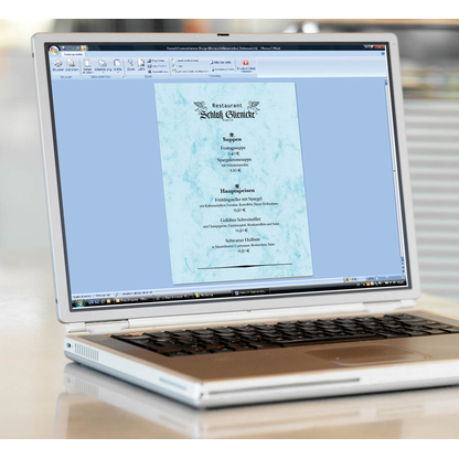 Artikelbild 2 für SIGEL Briefpapier Marmor blau DIN A4 200 g/qm 50 St., Artikelnummer 777797