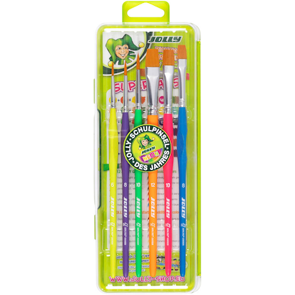 Artikelbild für JOLLY NEON Pinsel-Set Größe 6, 8, 10, 12, 6-teilig, Artikelnummer 348571