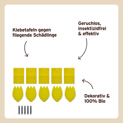 Artikelbild 3 für SUBSTRAL® Naturen® Fruchtfliegenfalle Gelbsticker Bio gelb, 1 St., Artikelnummer 368359