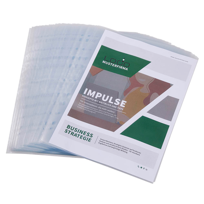 Artikelbild für DURABLE Prospekthüllen PREMIUM Recycling DIN A4 transparent genarbt 0,08 mm, 40 St., Artikelnummer 574768
