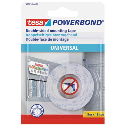 Artikelbild für tesa Powerbond Universal Office 58565 doppelseitiges Klebeband 19,0 mm x 1,5 m, 1 St., Artikelnummer 727739