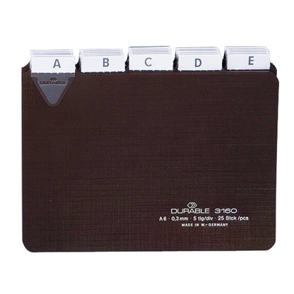 Artikelbild für DURABLE Karteikartenregister A-Z, blanko, Jan.-Dez., 0-31 braun, Artikelnummer 138719