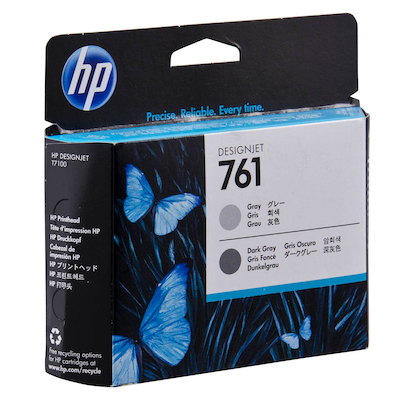Artikelbild 2 für HP 761(CH647A) grau, dunkelgrau Druckkopf, Artikelnummer 906974