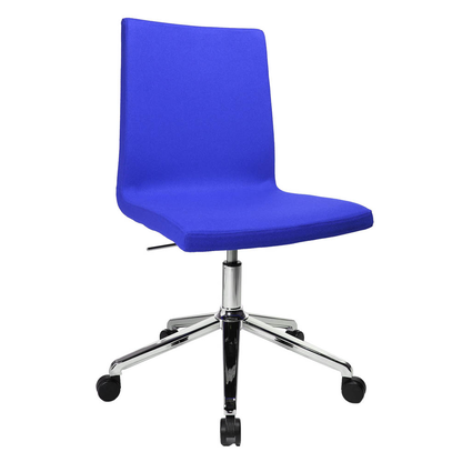 Artikelbild für Topstar Besucherstuhl Cube EA390 L56 blau Stoff, 1 St., Artikelnummer 548479