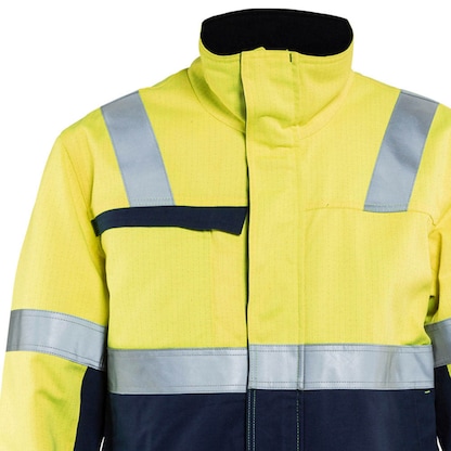 Artikelbild 4 für BLAKLÄDER® unisex Warnjacke Winter 4069 gelb, marine Größe XS, Artikelnummer 723736