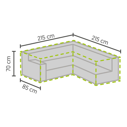 Artikelbild 2 für BEST Schutzhülle für Lounge-Set 215,0 x 215,0 x 70,0 cm, Artikelnummer 139057