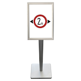 Artikelbild 1 für LMG Infoständer silber DIN A4 35,0 cm 89,0 cm, 1 St., Artikelnummer 271884