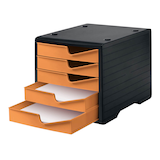 Artikelbild 1 für styro Schubladenbox styroswingbox apricot 275-8430.4191, DIN A4 mit 5 Schubladen, 1 St., Artikelnummer 660297