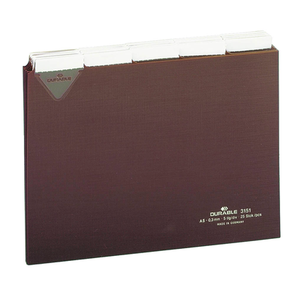 Artikelbild 2 für DURABLE Karteikartenregister A-Z, blanko, Jan.-Dez., 0-31 braun, Artikelnummer 138735