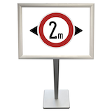 Artikelbild 1 für LMG Infoständer silber DIN A3 35,0 cm 89,0 cm, 1 St., Artikelnummer 271971