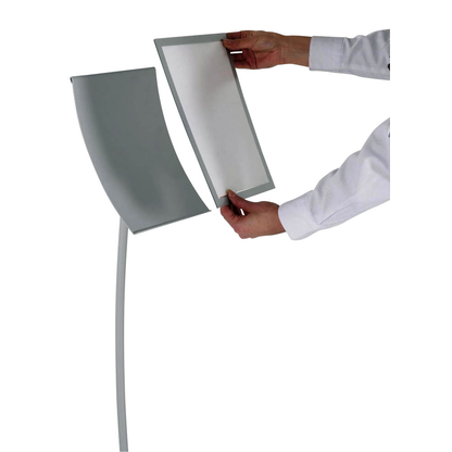 Artikelbild 4 für update displays Infoständer Konkav silber DIN A3 29,5 x 29,5 x 109,0 cm, 1 St., Artikelnummer 316982