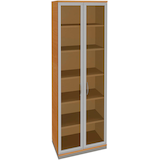 Artikelbild 1 für fm Aktenschrank Sidney, 4260267329207 buche, Acrylglas klar 5 Fachböden 80,0 x 44,2 x 222,1 cm, Artikelnummer 565121