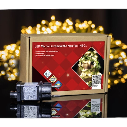 Artikelbild 15 für Idena NewTec 480er Micro LED Lichterkette grün 52,5 m, 1 St., Artikelnummer 761831