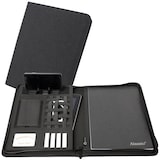 Artikelbild 1 für STOP® OCEAN PLASTIC Konferenzmappe Palau Kunstfaser DIN A4 anthrazit, Artikelnummer 870234