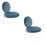 Artikelbild 1 für meet powered by PAPERFLOW Sessel SATURNE blau weiß Stoff 70,0 x 73,0 x 88,0 cm, 2 St., Artikelnummer 230687