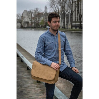 Artikelbild 2 für Exacompta Umhängetasche Eterneco Papier braun 17650E, Artikelnummer 333009