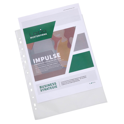 Artikelbild 2 für DURABLE Prospekthüllen PREMIUM Recycling DIN A4 transparent genarbt 0,08 mm, 40 St., Artikelnummer 574768