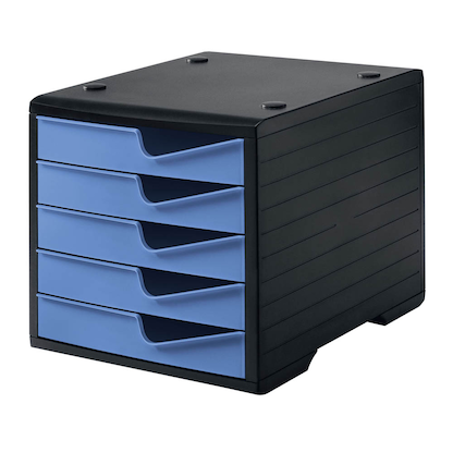Artikelbild 2 für styro Schubladenbox styroswingbox cornflower 275-8430.621, DIN A4 mit 5 Schubladen, 1 St., Artikelnummer 660284