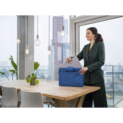 Artikelbild 11 für Trust Laptoptasche Bologna Slim Kunstfaser blau 24448 bis 40,6 cm (16 Zoll), Artikelnummer 975443