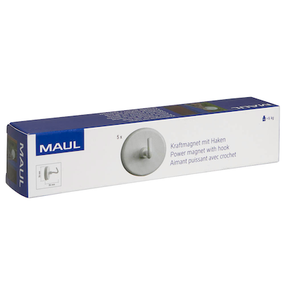 Artikelbild 3 für MAUL Magnete weiß, Metall Ø 3,6 x 3,7 cm, 5 St., Artikelnummer 356485