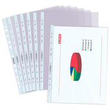 Artikelbild 1 für herlitz Prospekthüllen DIN A4 transparent glasklar 0,09 mm, 10 St., Artikelnummer 574127
