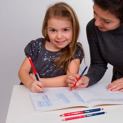 Artikelbild 3 für Kores® JUMBO TWIN Silbenstift mehrfarbig, 1 St., Artikelnummer 767329