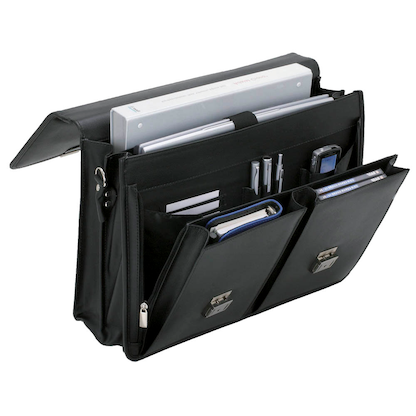 Artikelbild 2 für Alassio Aktentasche VENETO Lederimitat schwarz 47118, Artikelnummer 897207