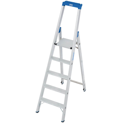 Artikelbild für KRAUSE Stehleiter einseitig STABILO silber 5 Stufen, H: 200,0 cm, Artikelnummer 568998