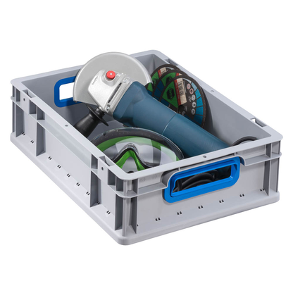 Artikelbild für Allit ProfiPlus Eurobox grau, blau 30,0 x 40,0 x 12,0 cm, 1 St., Artikelnummer 837031