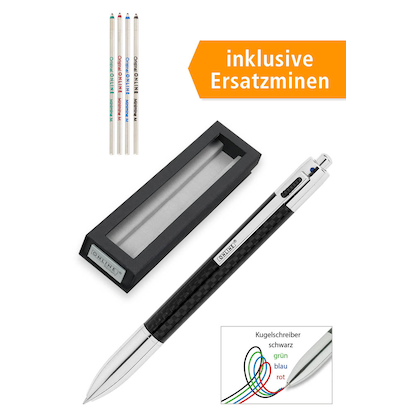 Artikelbild 2 für ONLINE® 4-Farben-Kugelschreiber-Set 70011 schwarz, Artikelnummer 283947