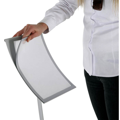 Artikelbild 5 für update displays Infoständer Konkav silber DIN A3 29,5 x 29,5 x 109,0 cm, 1 St., Artikelnummer 316982