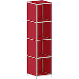 Artikelbild 1 für viasit Aktenregal System4 rubinrot 40,4 x 40,4 x 155,7 cm, 1 St., Artikelnummer 501801