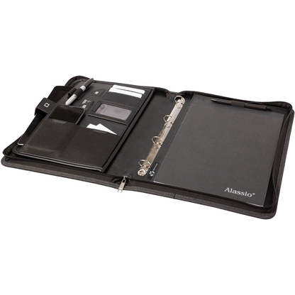 Artikelbild 3 für STOP® OCEAN PLASTIC Konferenzmappe RPET Kunstfaser DIN A4 anthrazit, Artikelnummer 146938