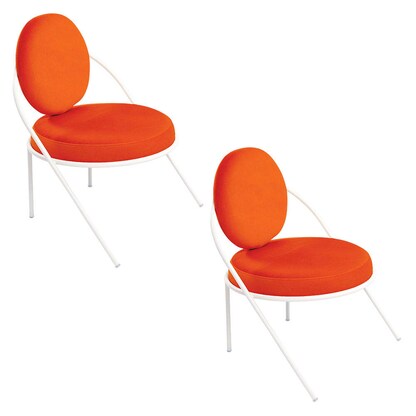 Artikelbild für meet powered by PAPERFLOW Sessel SATURNE rost weiß Stoff 70,0 x 73,0 x 88,0 cm, 2 St., Artikelnummer 230769